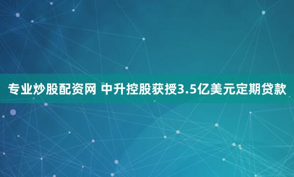 专业炒股配资网 中升控股获授3.5亿美元定期贷款